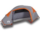 vidaXL Tienda de campaña iglú para 1 persona impermeable naranja