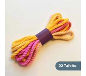 3.5mm Scrap Bundle Packs Macrame Cord Premium Cotton Cord for Macrame Craft Hand Painted Lush Ombre String Macrame Keychain Rope