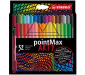 STABILO - pointMax rotulador de punta fina Medio Multicolor 32 pieza(s) 488/32-1-20
