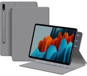 AJIUYU Magnetic Case For Samsung Galaxy Tab S7 Plus S8 S7 FE 12.4 inch 11 Tablet Smart Cover With Built-in Pencil Holder Slot PU