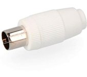 EDM CLAVIJA TV 9,5MM RECTO BLANCO POLIETILENO EDM - E50001 Cavija tv Material Eléctrico Clavijas TV