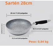 Durable Stone Frying Pan28/26/24/20cm Wok Non-stick Pan Skillet Cauldron Induction Cooker Pans Pancake Egg Gas Stove Home
