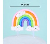 Rainbow Cake Topper, English Letters Happy Birthday Cake Topper, Colorful Letters Rainbow for Kids 1st Birthday Party Supplies