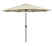 Marbueno Sombrilla Acero 8 Varillas D300 cm Polyester Beige Jardin, Piscina y Terraza 10486