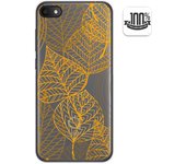 Tumundosmartphone Funda Gel Transparente para Alcatel 1V 2019 diseño Hojas Dibujos