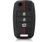 3 Buttons Silicone Car Key Cover Case For KIA Sid Rio Soul Sportage Ceed Sorento Cerato K2 K3 K4 K5