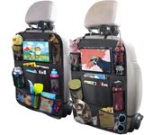 Organizador de asiento trasero para Coche, 2 unidades, Organizador de asiento trasero para Coche, protector de Patadas para niños, Organizer de Juguetes para Viajes por Carretera, Asiento trasero