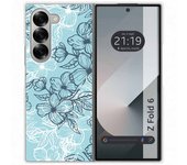 Tumundosmartphone Funda Carcasa Dura para Samsung Galaxy Z Fold 6 5G diseño Flores 03 Dibujos