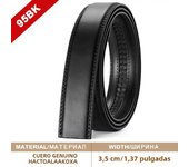 Men Belt Genuine Leather Belts for Automatic Buckle Black Brown Men's Belts Without Buckle Cowskin