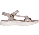 Sandalias Skechers Go Walk Flex Sublime Gris Pardo Sandal 141451-Tpe