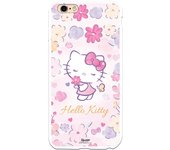 Funda original compatible con iPhone 6 Plus o 6S Plus con un diseño de Hello Kitty Delicate Flower