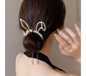 FORWOT Women Elegant Luxury Rhinestone Tassel Ponytail Hair Claws Hair Clips Barrettes Hairpin Headband Fashion Hair Accessories