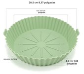 Silicone Air Fryer Baking Tray Reusable Baking Basket Grill Pan Food-grade Non-stick Fryers  Baking Pan Kitchen Accessories