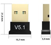 Adaptador de audio inalámbrico Bluetooth para PS5 receptor USB transmisor de audio para auriculares compatible con PC/PS4/PS5