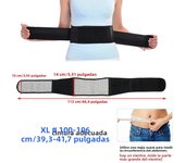BYEPAIN Tourmaline Self-heating Magnetic Therapy Waist Support Belt Lumbar Back Waist Support Brace Double Banded Adjustable