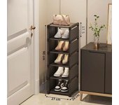 Multiple Layers Shoe Organize Space Saving Wall Corner Stackable Shelf Adjustable Saving Cabinet Dustproof Shoe Rack Organizer