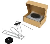 JARDIN202 - Caja Grapas con Discos para jardín y césped Artificial - 100 unds.