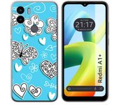 Funda Silicona para Xiaomi Redmi A1 Plus diseño Mariposas Dibujos