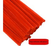 200 PCS Red Pipe Cleaners Chenille Stem, Chenille Stems Pipe Cleaner, Red Pipe Cleaners Crafts Supplies for DIY Arts Decoration