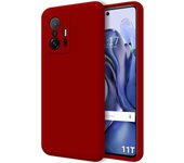 Funda Silicona Líquida Ultra Suave para Xiaomi 11T 5G / 11T Pro 5G color Roja