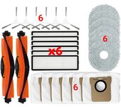 For Xiaomi Robot Vacuum X20 + / X20 Plus Parts Accessories Main Side Brush Hepa Filter Mop Cloth Dust Bag Replacement