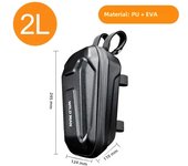 1-5L Universal Scooter Front Bag Electric Scooter Storage Bag Waterproof EVA Hard Shell Bag for Xiaomi Mijia M365 Accessories