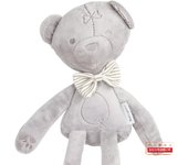 Muñeco de peluche de oso relajante con pajarita para bebé durmiendo