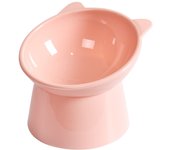 High Foot Cat Bowl Tilt Cartoon Neck Protection Anti overturning Pet Bowl Dog Bowl Food Bowl