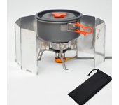 8/9/10 Plates Gas Stove Wind Shield Outdoor Camping Picnic Cooking Burner Windproof Screen Aluminum Alloy Wind Screen