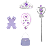Rapunzel Princess Accessories Gloves Wand Crown Jewelry Set  Kid Wig Necklace Braid for Princess Dress Clothing Cosplay Dress UP