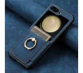 Retro PU Leather Wallet Cover for Samsung Z Flip 6 5 4 3 2 Flip6 Flip5 Flip4 Flip3 Flip2 5G Ring Card Slot Holder Phone Case