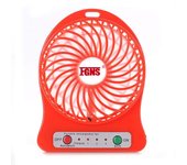 VAR040 Mini ventilador portátil recargable de escritorio y de mano,Ventilador Portable tres velocidades con de luz LED recargable, Mini ventilador de escritorio, batería USB 18650, ventiladores de refrigeración