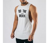 Summer Breathable Wide Shoulder Casual T-shirts Men's Sports Running Fitness Crew Neck Tank Tops