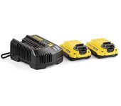 Kit 2 bat.v20 li-ion 18-v2ah+cargador sfmcb12d2