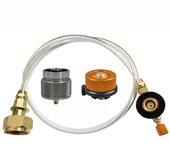 European Camping Liquefied Gas Flat Gas Tank Inflation Connection Pipe, Outdoor Gas Tank Mutual Charging Connection Adapter