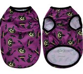 Halloween Print Dog T-shirt For Small Medium Dogs Cats Pumpkin Party Puppy Vest Clothes Soft Breathable Schnauzer Pug Pet Coat