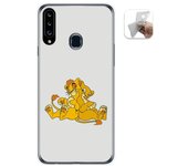 Tumundosmartphone Funda Gel Tpu para Samsung Galaxy A20s diseño Leones Dibujos