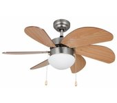 Ventilador de Techo con Luz Orbegozo CP 15075 N 50 W Madera