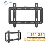 BEISHI Fixed TV Wall Mount Monitor Holder Adjustable TV Mount Bracket  for 14-32 Inch Plasma HDTV LCD LED Screen TV Rack