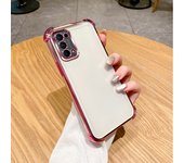 For OPPO Reno5 Case OPPO find x3 lite Phone Case Reno 6 4 5 Reno7 5G 7 Pro Four Corners Thickening Shookproof Plating back cover