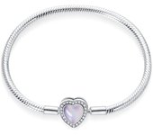 Original Bracelet 925 Silver Colorful Love Zircon Women's Jewelry Romantic Valentine's Day Gift