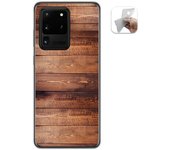 Tumundosmartphone Funda Gel Tpu para Samsung Galaxy S20 Ultra diseño Madera 02 Dibujos
