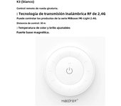 MiBoxer K3 2.4G Rotating Wheel Remote Color Temperature Panel Remote Control Adjustable Dimmer Wireless Controller for LED Buld
