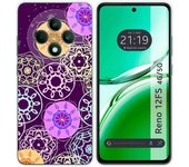 Tumundosmartphone Funda Silicona para Oppo Reno 12FS 4G / 12 FS 5G diseño Radial Dibujos