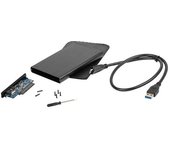 CAJA EXTERNA NATEC RHINO DISCO DURO 2,5" USB 2.0 SATA NEGRA