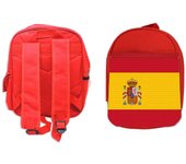 PACK MOCHILA ROJA Y ESTUCHE BANDERA ESPAÑA PAIS CONSTITUCION school material rey franciscofranco fiestatoros