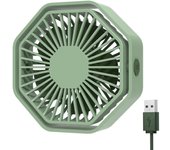 Ventilador USB Silencioso, ventilador portátil de 3 velocidades, Pequeño ventilador giratorio de 360 Grados