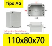 AG Type Waterproof DIY Housing Instrument Case ABS Plastic Project Box Storage Case Enclosure Boxes Electronic Supplies