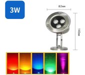 Tienda BIT Luz DE LA Piscina LED Modelo Grués RGB Vidrio Pool Lámpara Empotrada 18W Subacuática