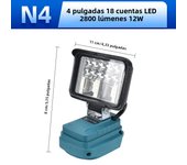 For Makita 18V Li-ion Battery LED Work Light 4/6/8 inch Flashlight Portable Emergency Flood Lamp Camping lamp